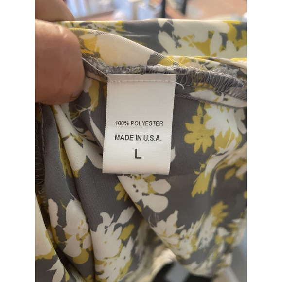 Bobeau Women's Floral Boat Neck Short Sleeve Blouse Size Large - Picture 6 of 6